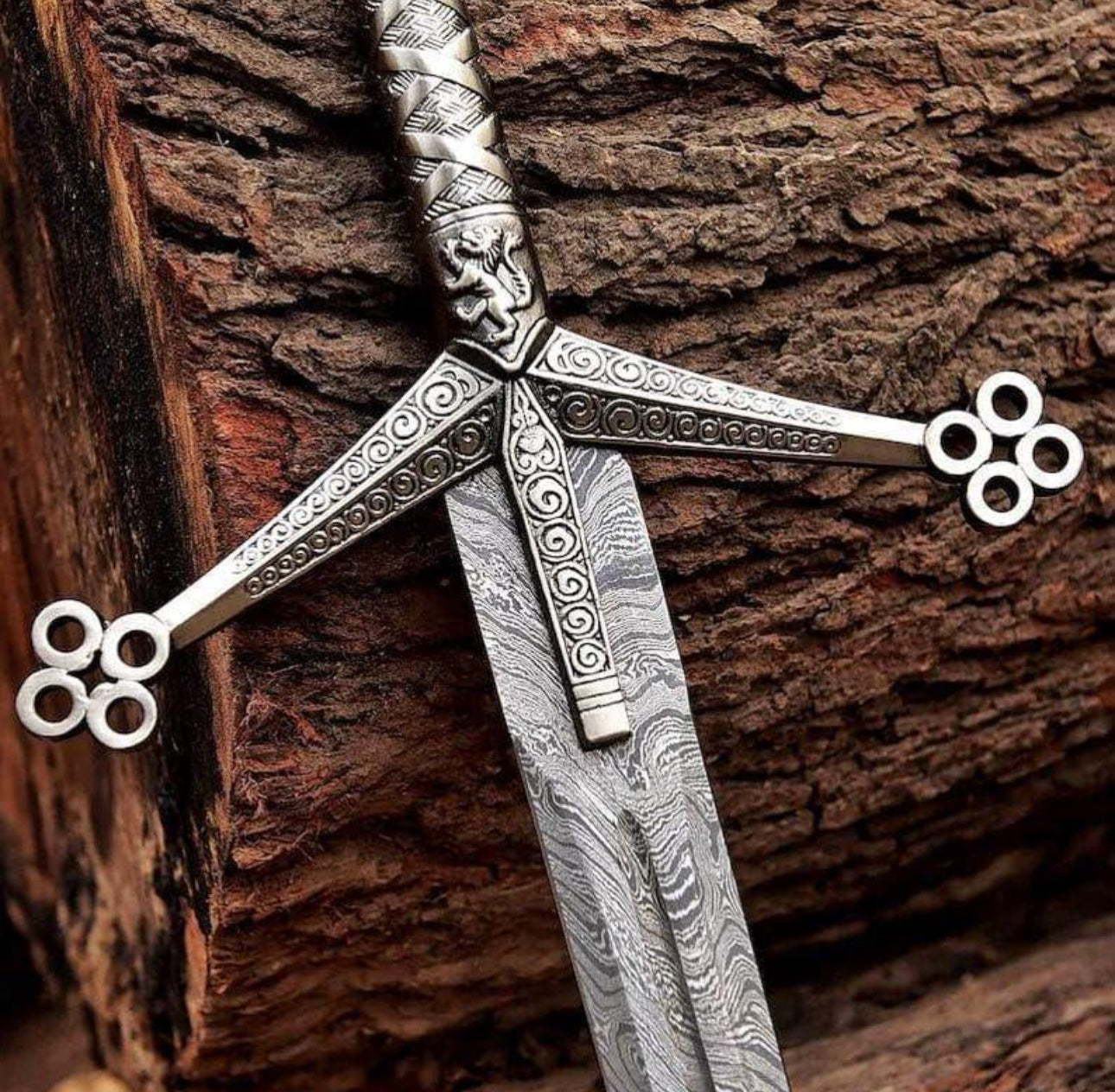 Scottish Claymore Sword Handmade Damascus Steel | Medieval Replica Gift Unique Blades Runner