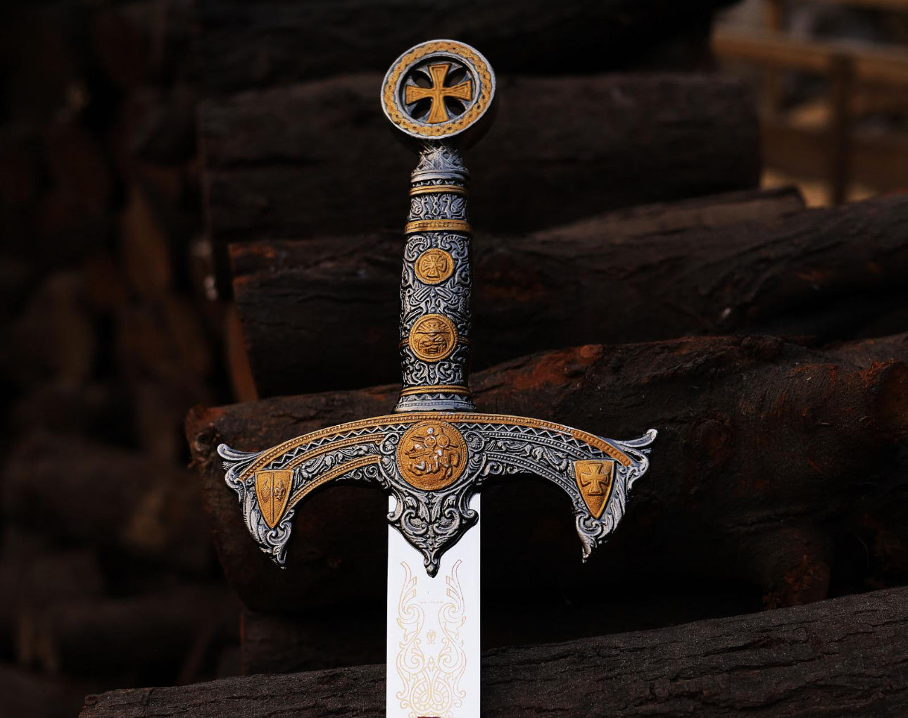 Crusader Sword Replica | Handmade Fantasy Sword for Collectors Display Unique Blades Runner