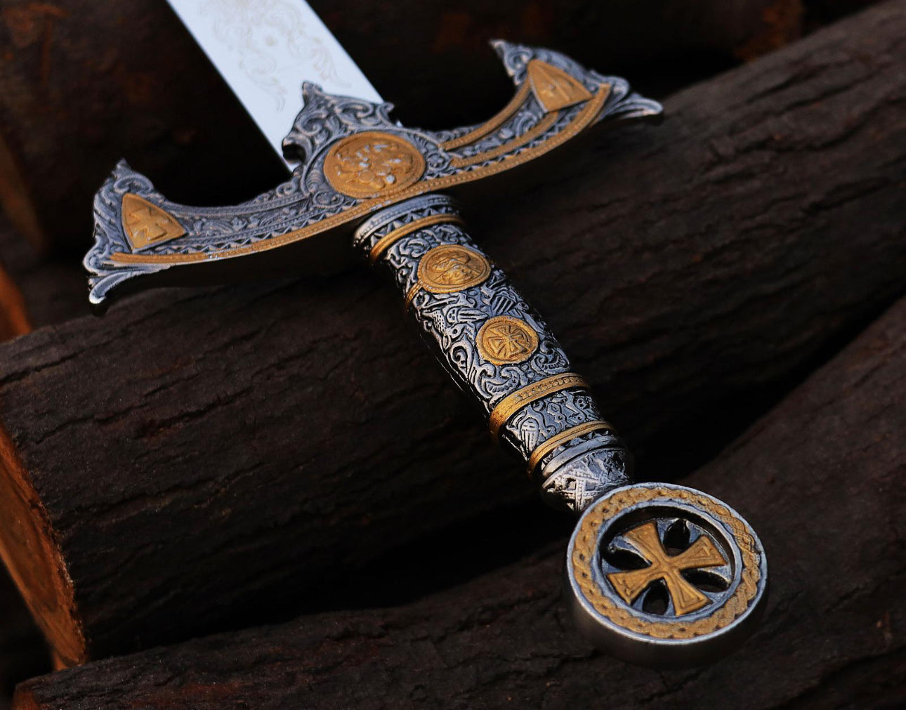 Crusader Sword Replica | Handmade Fantasy Sword for Collectors Display Unique Blades Runner