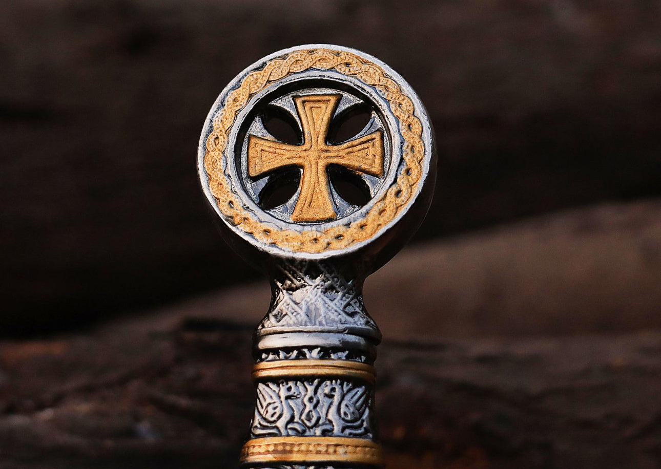 Crusader Sword Replica | Handmade Fantasy Sword for Collectors Display Unique Blades Runner