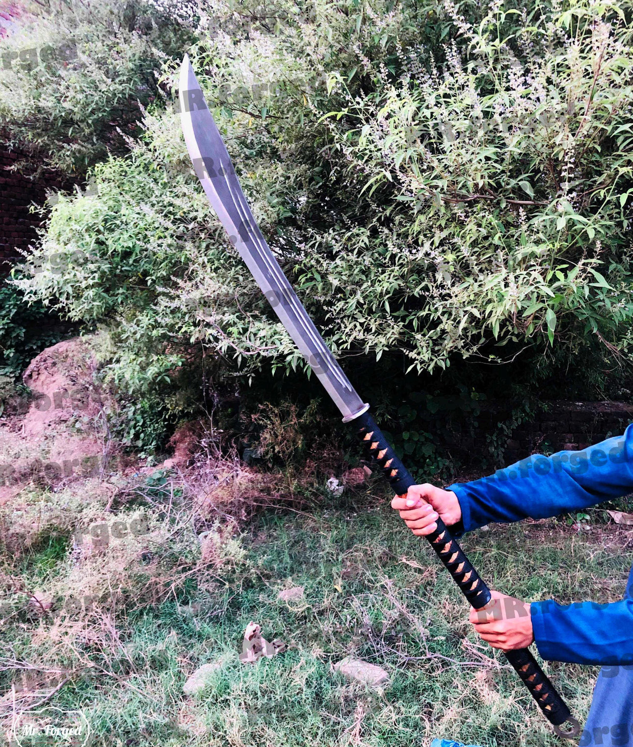70" Japanese Naginata Sword Carbon Steel Fantasy Blade for Collectors Unique Blades Runner