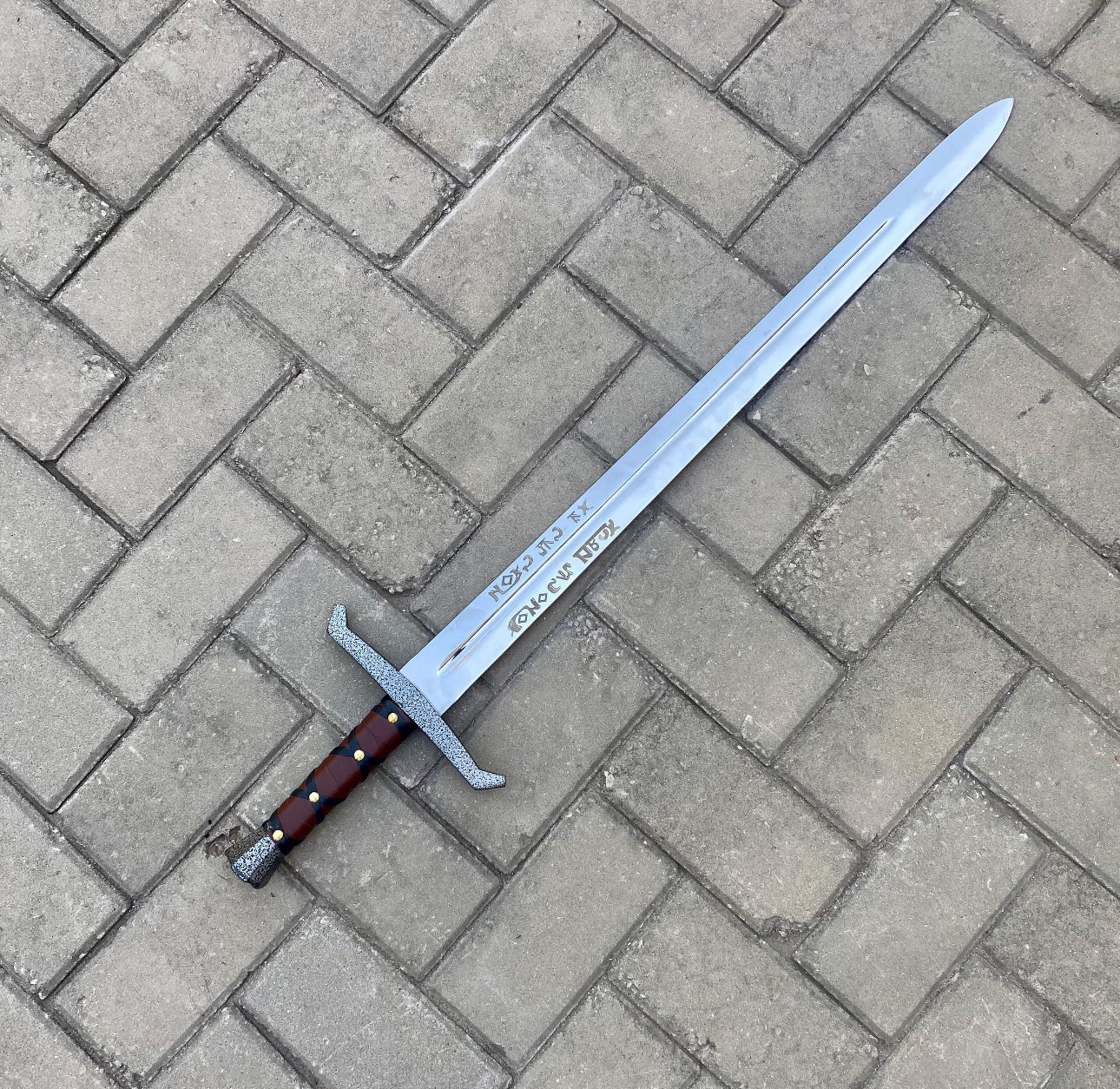 Excalibur Sword Replica Carbon Steel | Handmade King Arthur Sword Unique Blades Runner