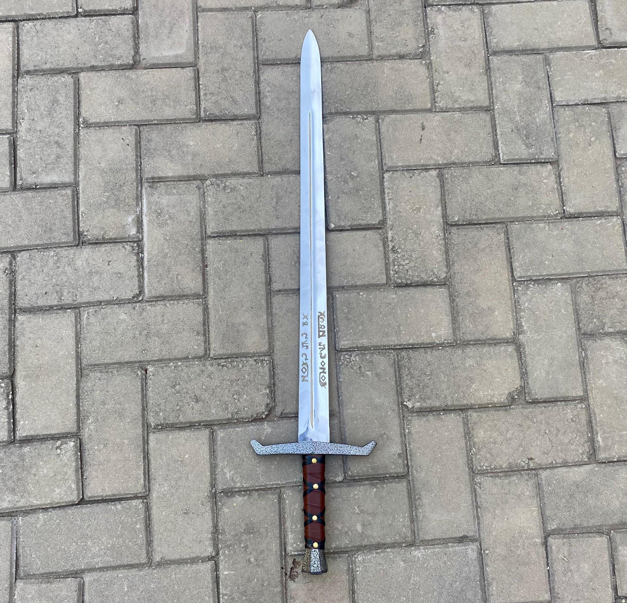 Excalibur Sword Replica Carbon Steel | Handmade King Arthur Sword Unique Blades Runner