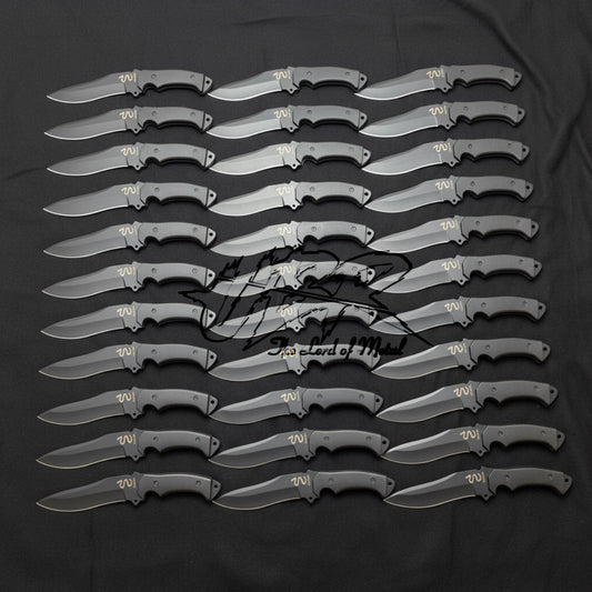Lot of 30 Ada Wong Knives RE4 Replica | Black Coated Handmade Set Unique Blades Runner