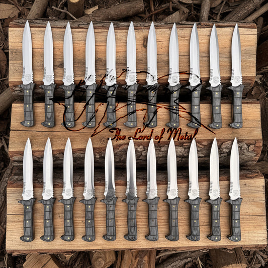 Lot of 20 Resident Evil 4 Knives | Jack Krauser Knives | Handmade Replica Set Unique Blades Runner