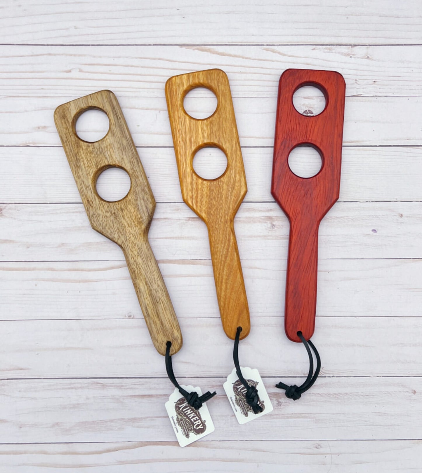 Wood Spanking Paddle & Hairbrush Paddle | Kinky BDSM Gift