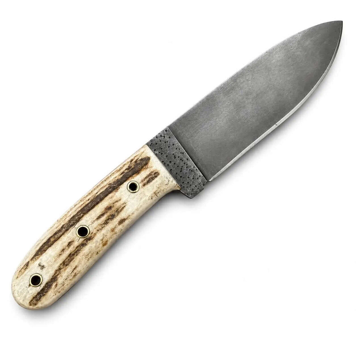 Handmade Bushcraft Knife – Full Tang Fixed Blade with Stag Antler Handle - Unique Blades Runner