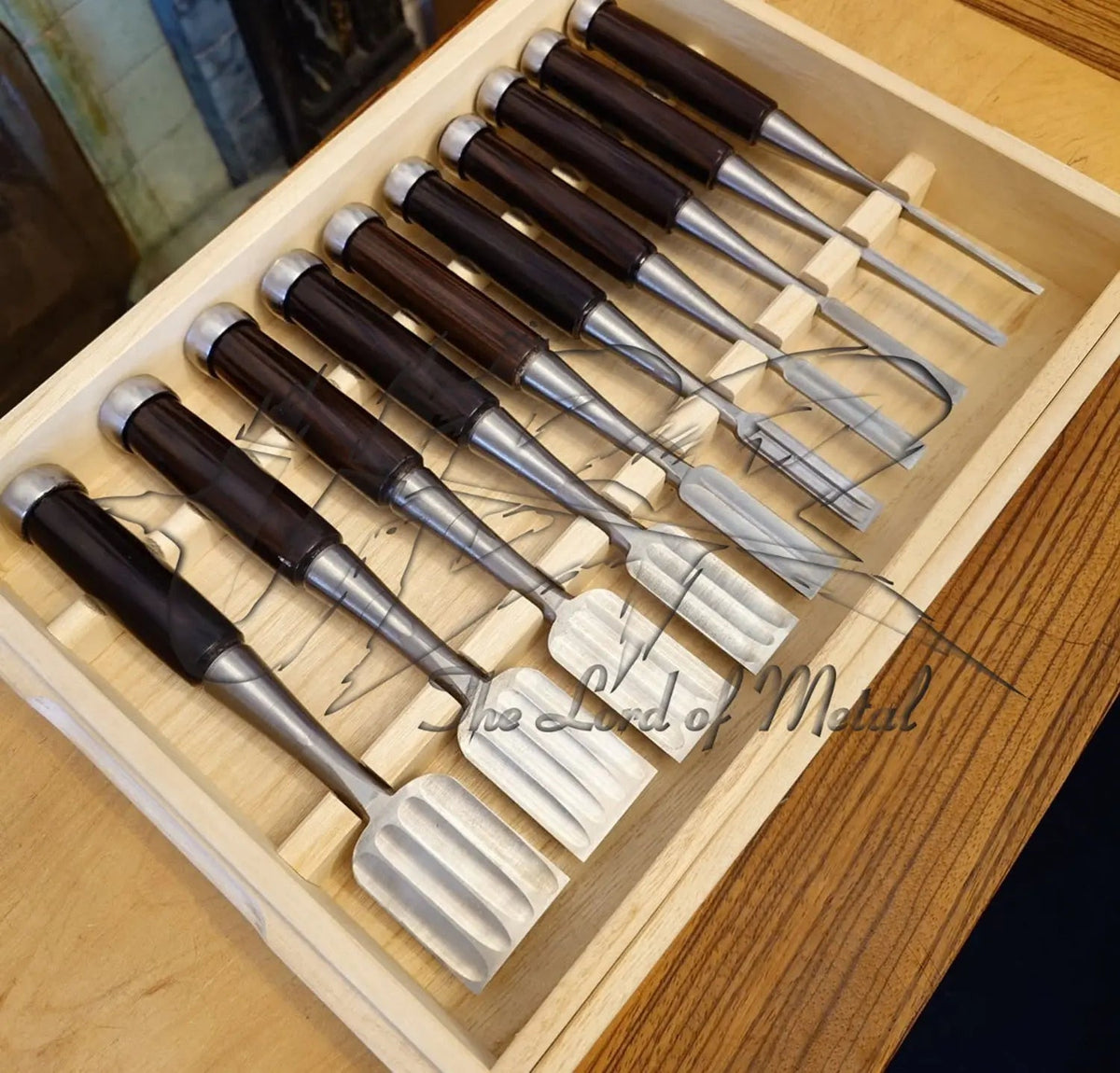 Handmade High Carbon Steel Chisel Set - Durable & Precision Tools - Unique Blades Runner