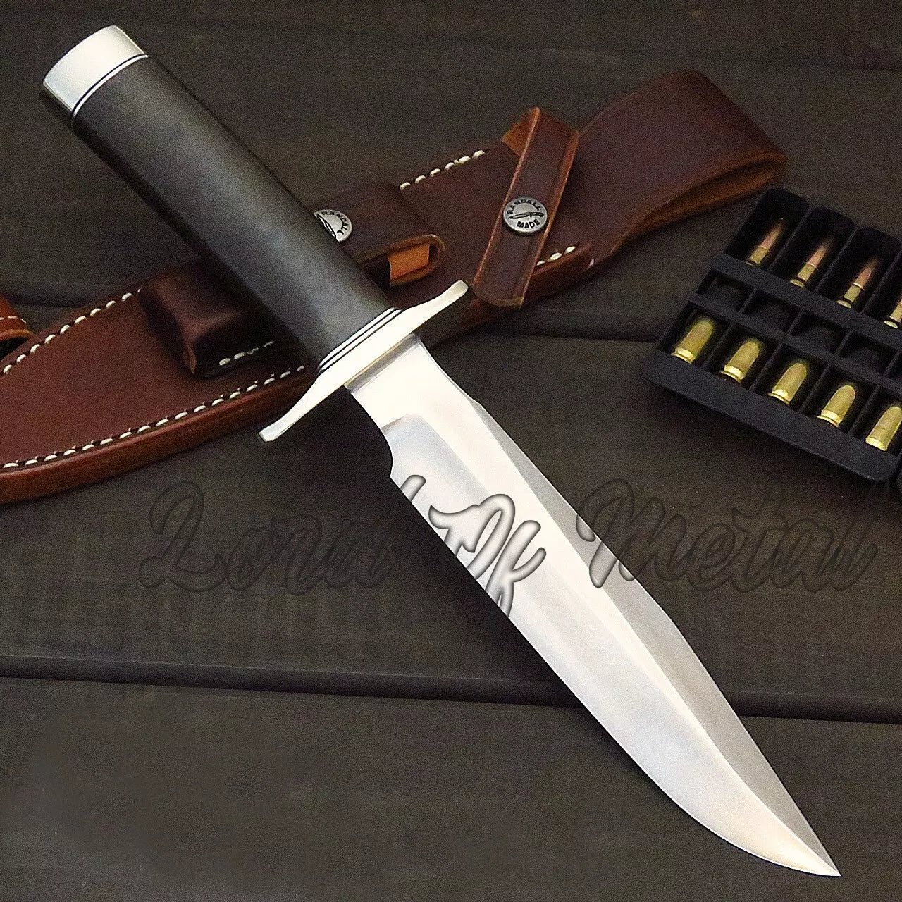 WW2 Randall Knife – Handmade D2 Steel Full Tang Hunting Knife with Sheath Unique Blades Runner