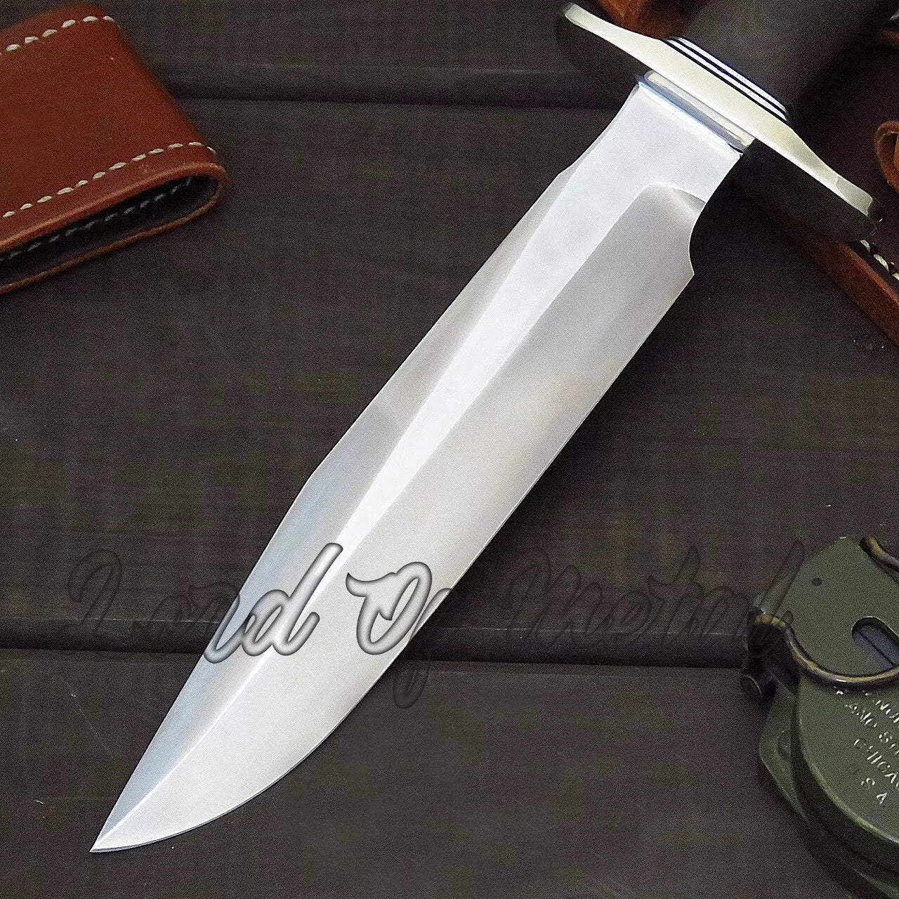 WW2 Randall Knife – Handmade D2 Steel Full Tang Hunting Knife with Sheath Unique Blades Runner