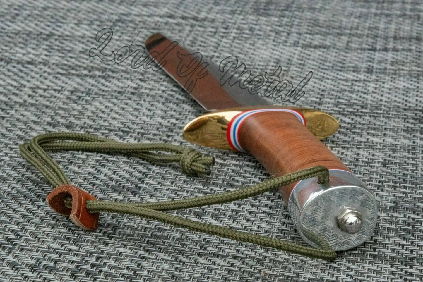 WW2 Randall Knife – Handmade D2 Steel Full Tang Hunting Knife with Leather Sheath Unique Blades Runner