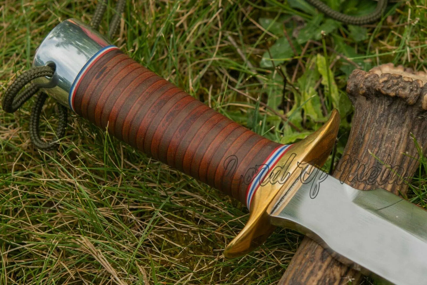 WW2 Randall Knife – Handmade D2 Steel Full Tang Hunting Knife with Sheath Unique Blades Runner