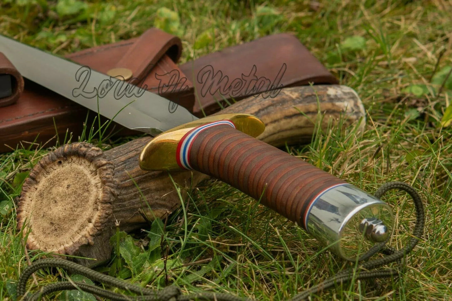 WW2 Randall Knife – Handmade D2 Steel Full Tang Hunting Knife with Sheath Unique Blades Runner