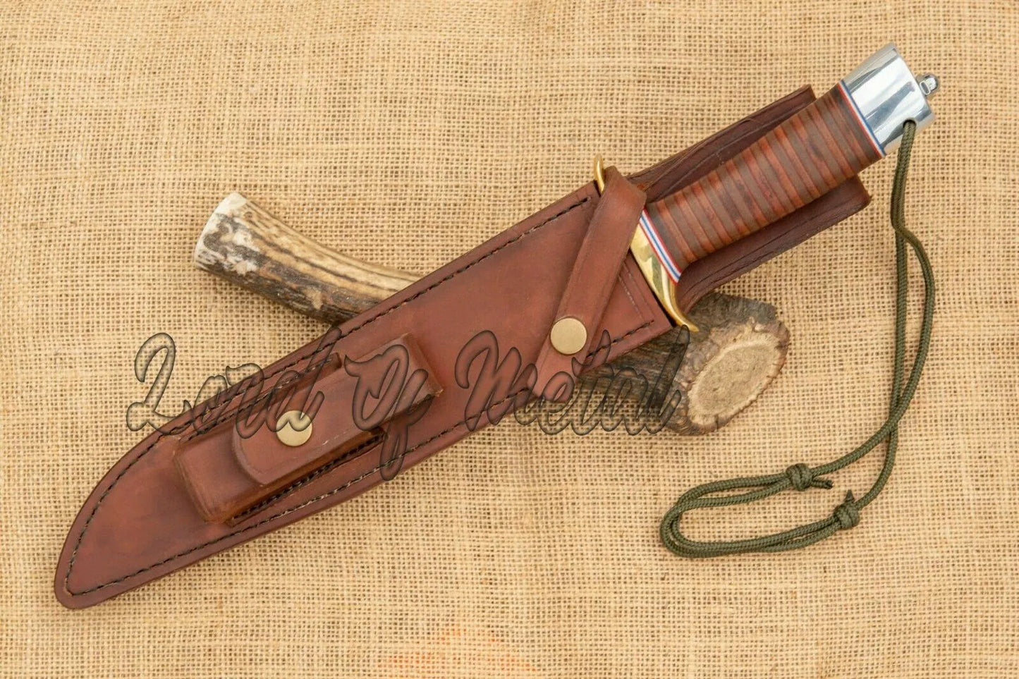 WW2 Randall Knife – Handmade D2 Steel Full Tang Hunting Knife with Sheath Unique Blades Runner