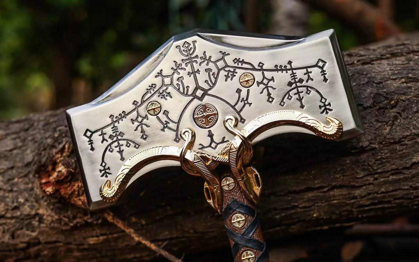 God Of War Ragnarok Mjolnir Thor’s Hammer Souvenir Replica Hammer Unique Blades Runner