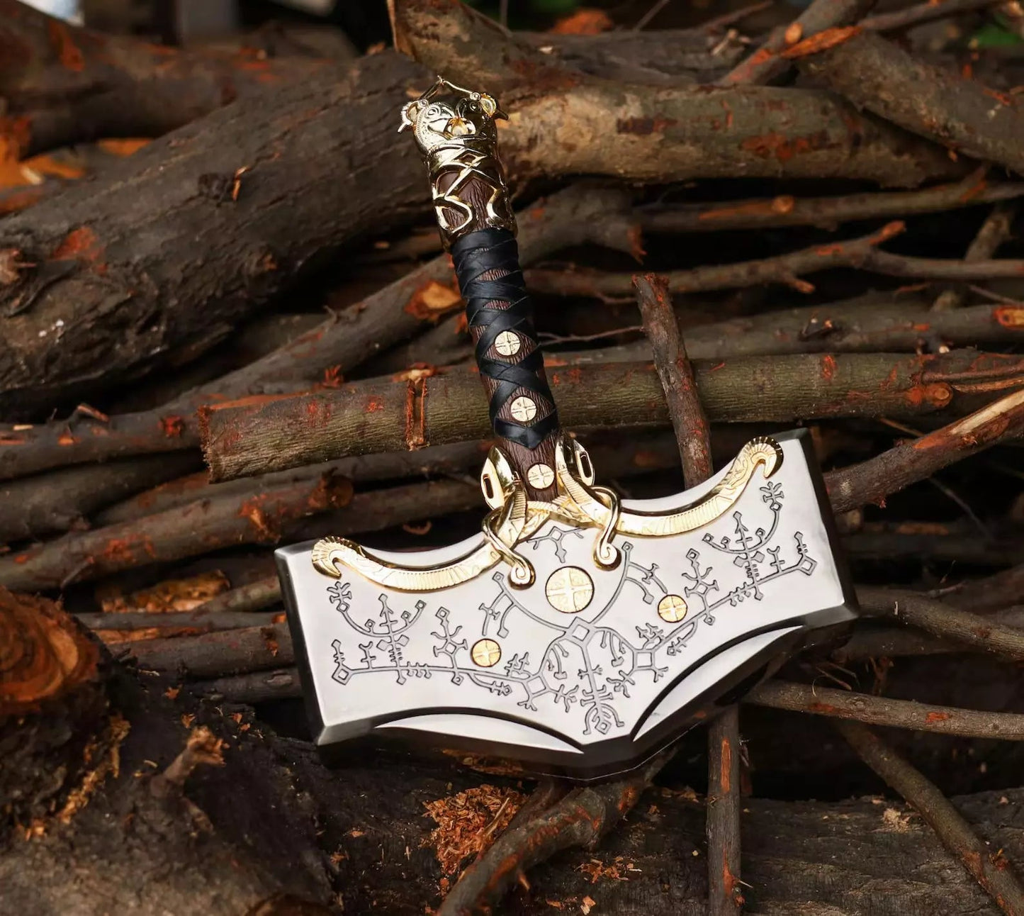 God Of War Ragnarok Mjolnir Thor’s Hammer Souvenir Replica Hammer Unique Blades Runner