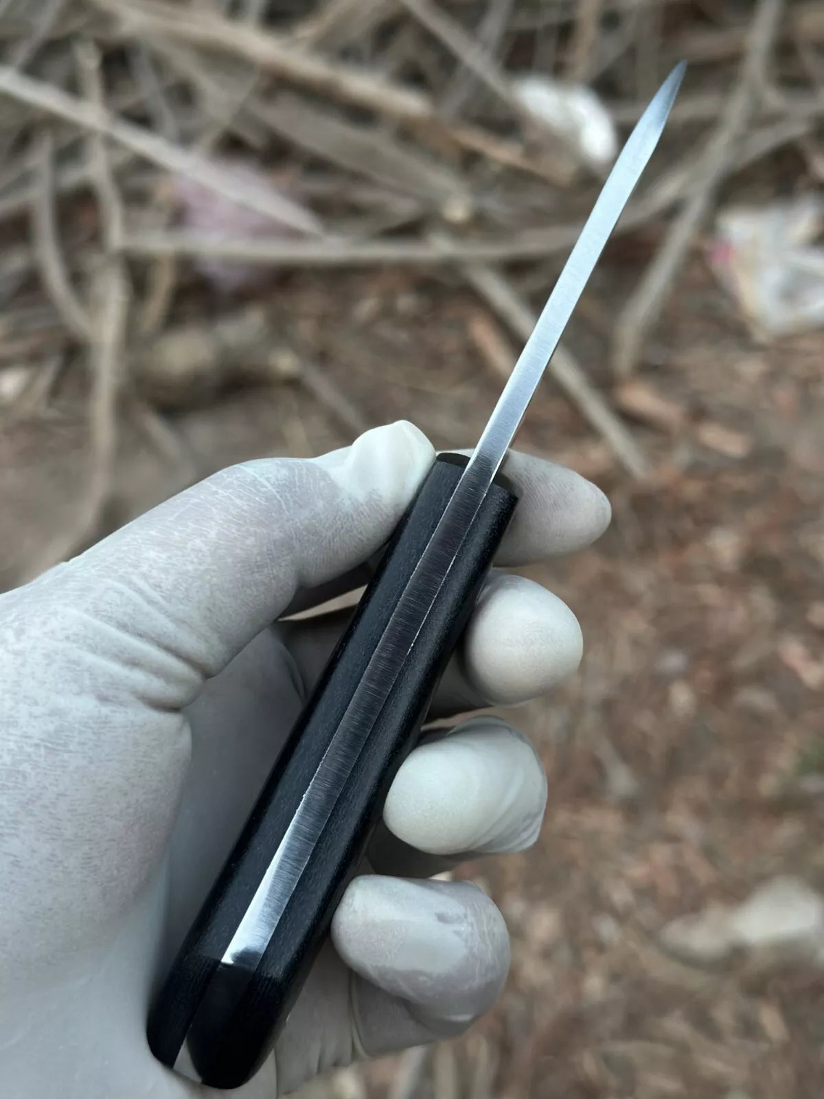 UBR Custom Handmade D2 Tool Steel Pikal Knife – Micarta Handle & Sheath Unique Blades Runner