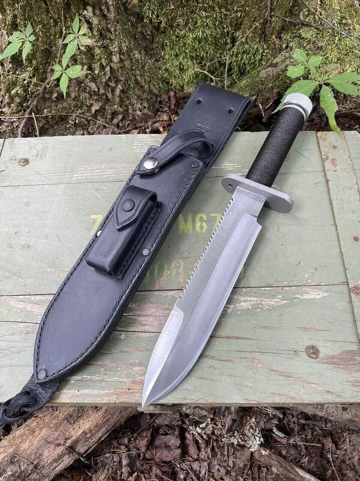 Handmade Randall Knife – High Carbon Steel Bowie Knife with Leather Sheath | Best Gift for Survival Enthusiasts Unique Blades Runner
