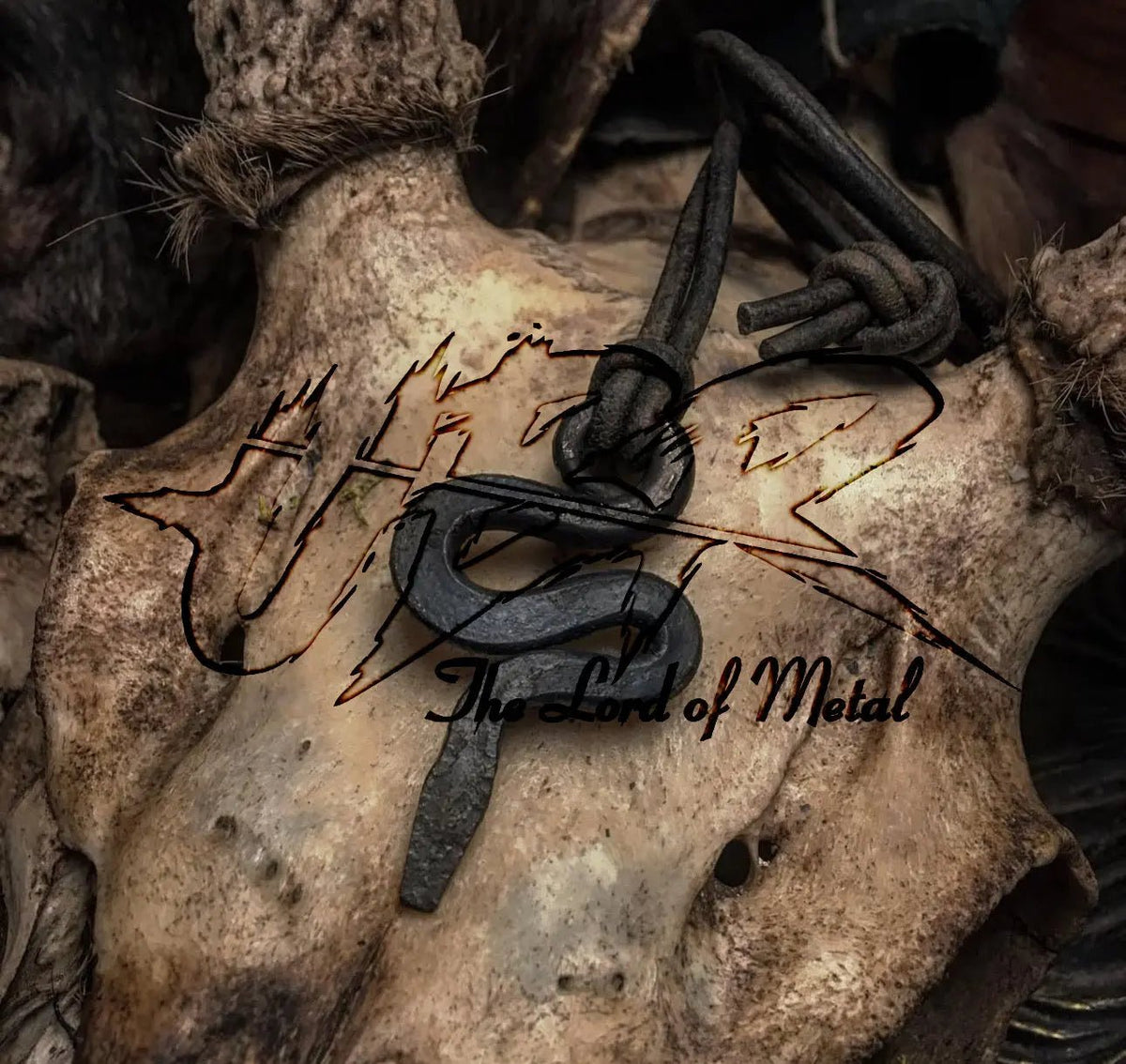Viking Snake Pendant – Hand Forged High Carbon Steel Snake Amulet - Unique Blades Runner