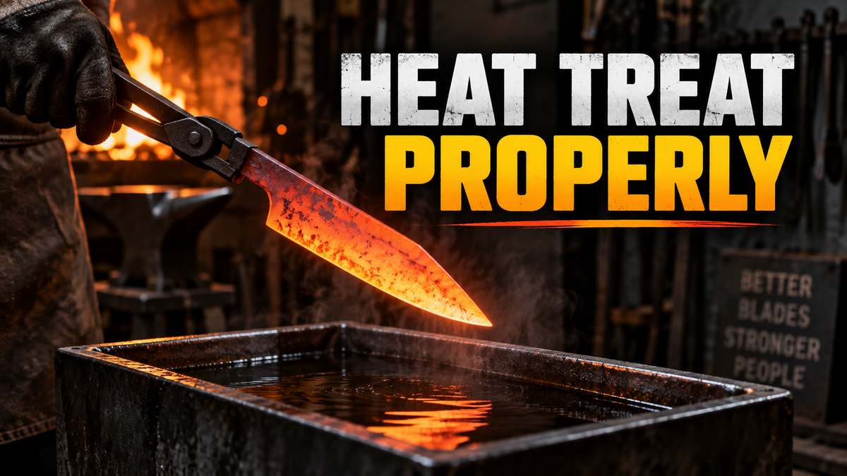 how to heat treat a knife blade properly