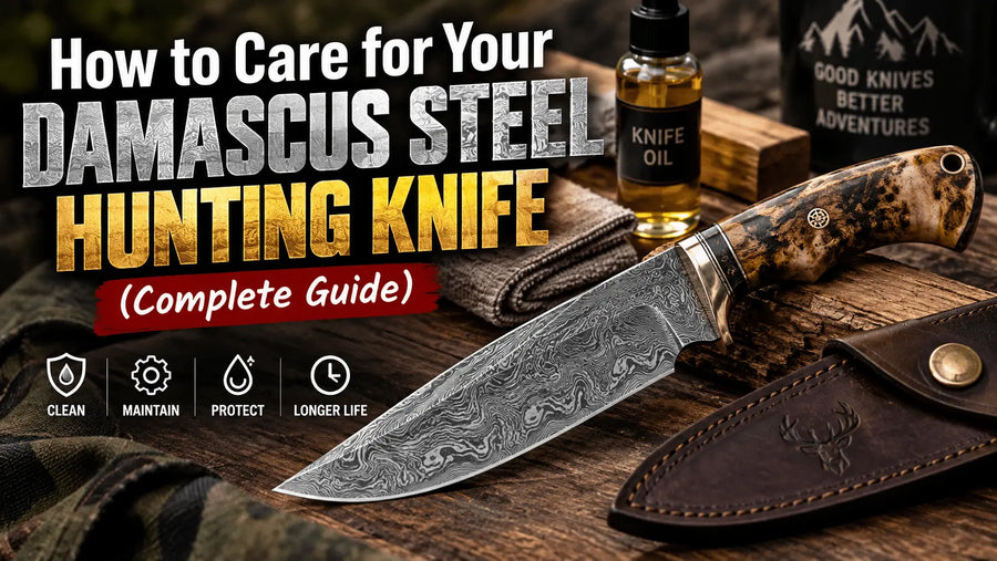 How to Care for a Damascus Steel Hunting Knife: Complete Guide - Unique Blades Runner