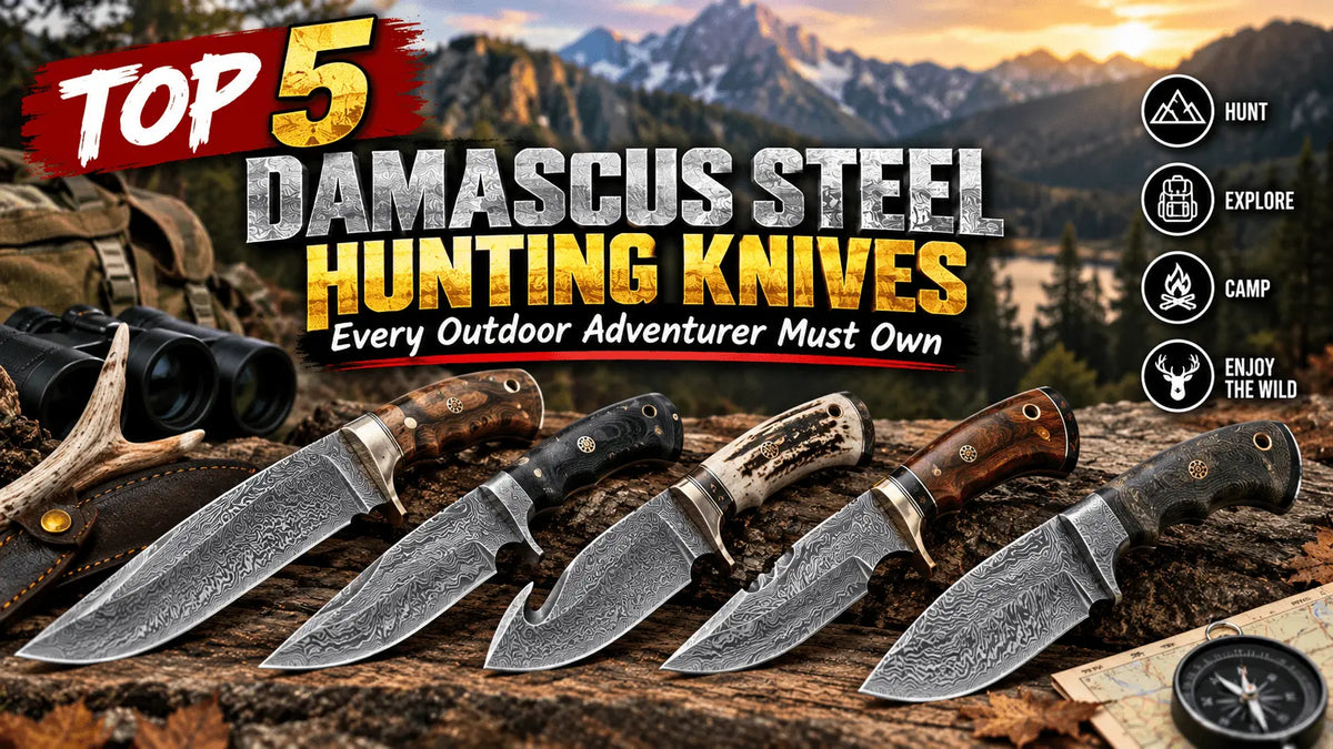 Top 5 Damascus Steel Hunting Knives Every Outdoor Adventurer Must Own - Unique Blades Runner