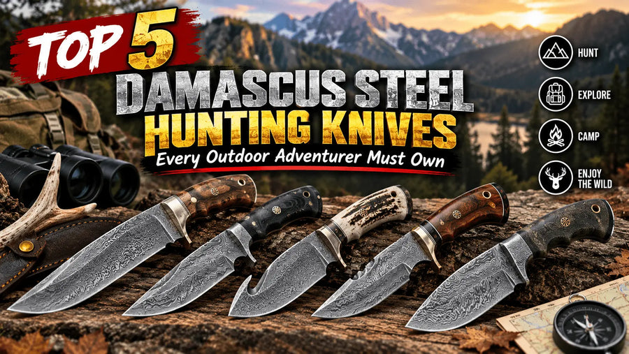 Top 5 Damascus Steel Hunting Knives Every Outdoor Adventurer Must Own - Unique Blades Runner