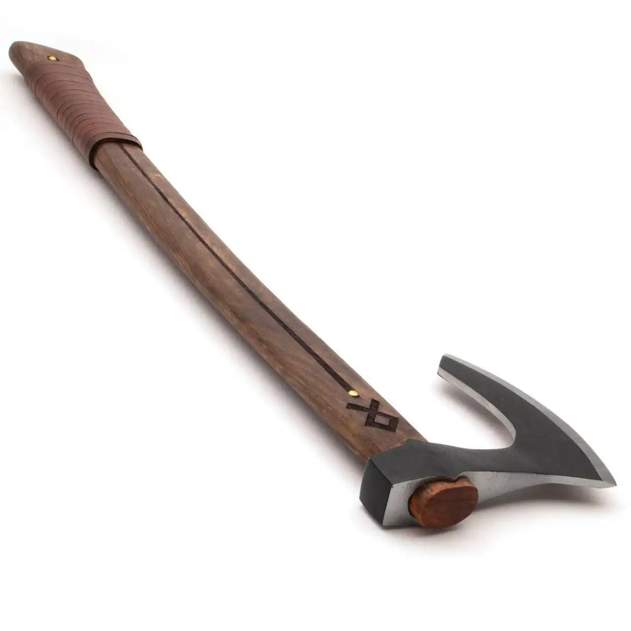 Othala Viking Bearded Axe Handmade Carbon Steel with Sheath & Free Gift Box Unique Blades Runner
