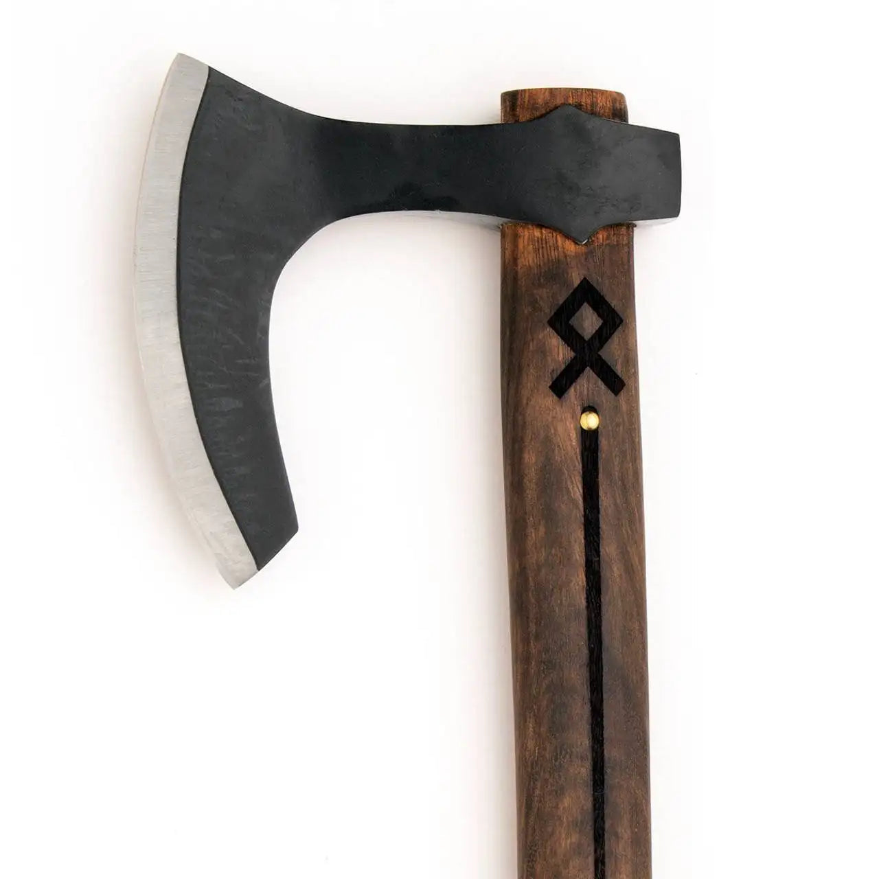 Othala Viking Bearded Axe Handmade Carbon Steel with Sheath & Free Gift Box Unique Blades Runner