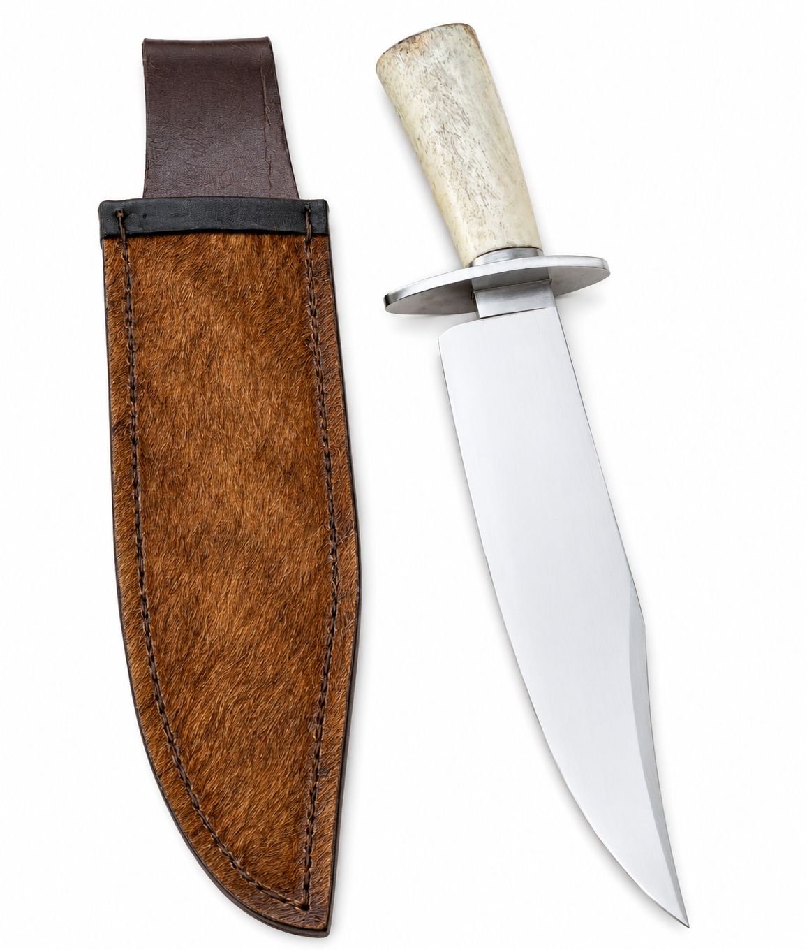 Classic Bowie Knife – Handmade Fixed Blade with Bone Handle Unique Blades Runner