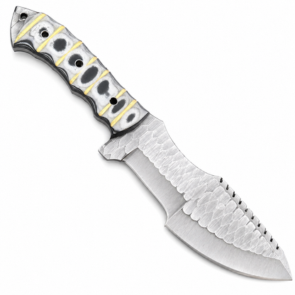 Custom Handmade Tracker Knife – Pattern Grip Handle Full Tang Blade Unique Blades Runner