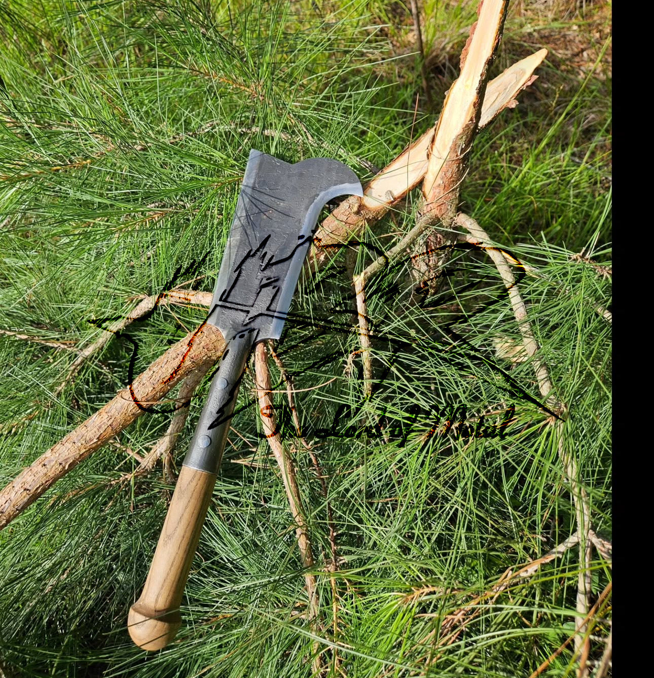 Carbon Steel Yorkshire Billhook for Bushcraft | Handmade Outdoor Tool Unique Blades Runner
