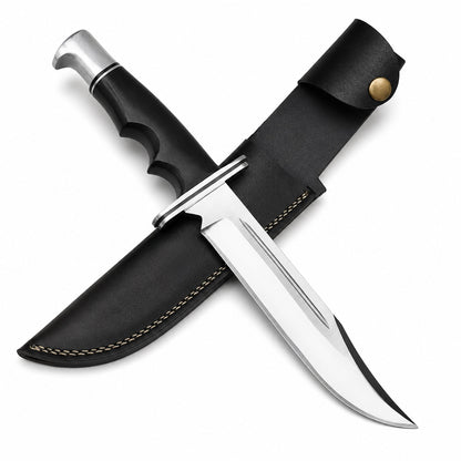 Scream Movie Knife - Handmade Movie Inspired Fixed Blade with Black Handle Unique Blades Runner