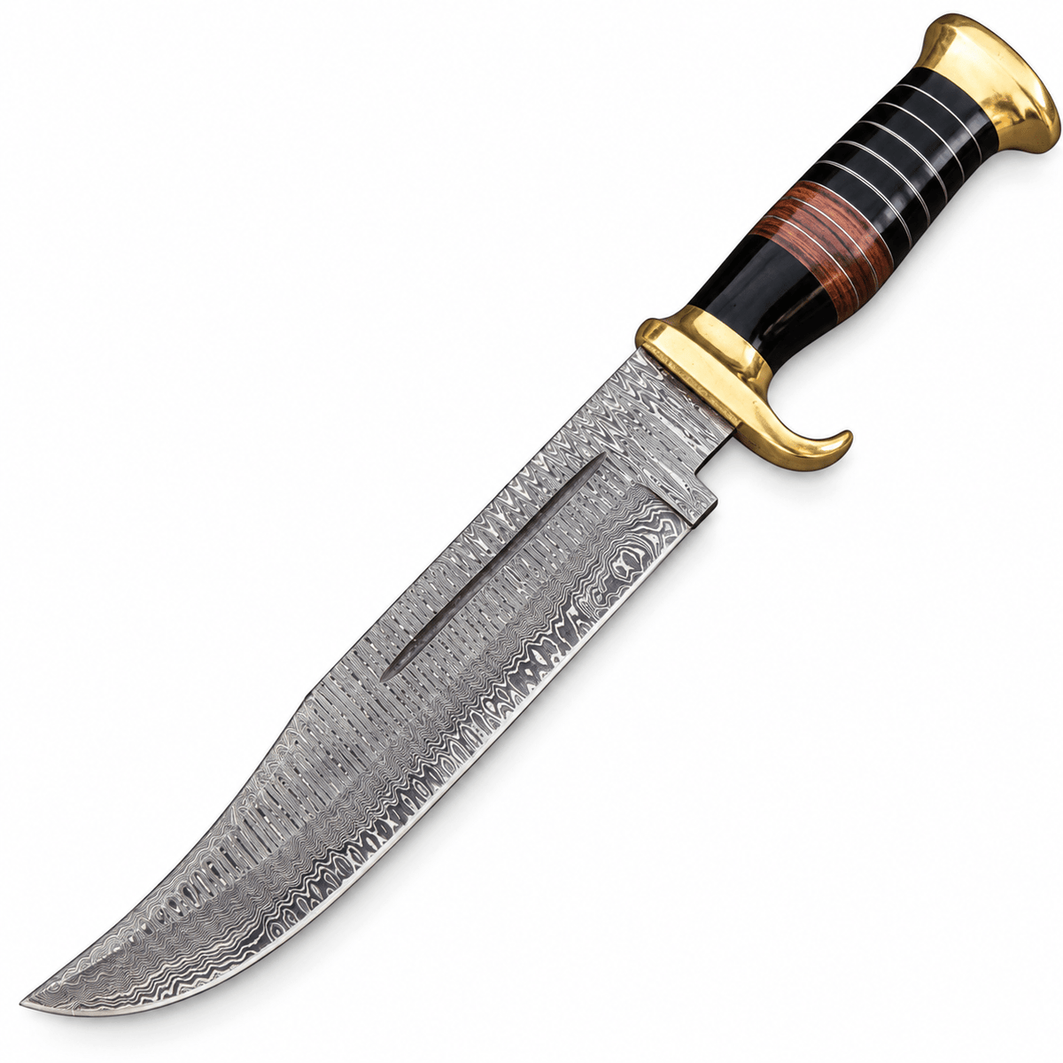 Crocodile Dundee Knife Replica – Handmade Damascus Bowie with Sheath