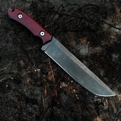 Handmade Bushcraft Knife – Full Tang Carbon Steel Blade Unique Blades Runner