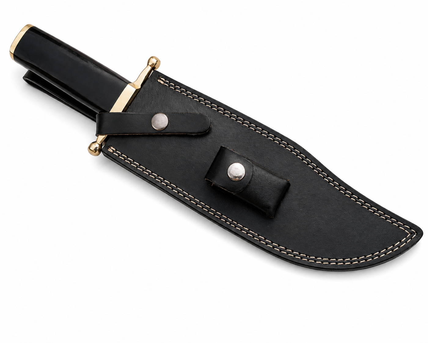 Smithsonian Bowie Knife – Handmade Historical Fixed Blade with Leather Sheath Unique Blades Runner