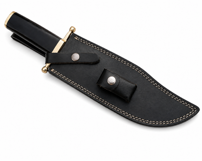 Smithsonian Bowie Knife – Handmade Historical Fixed Blade with Leather Sheath Unique Blades Runner