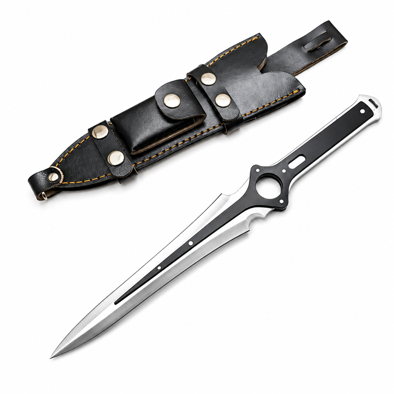 Persona 5 Joker Knife – Handmade Game Inspired Replica with Leather Sheath Unique Blades Runner
