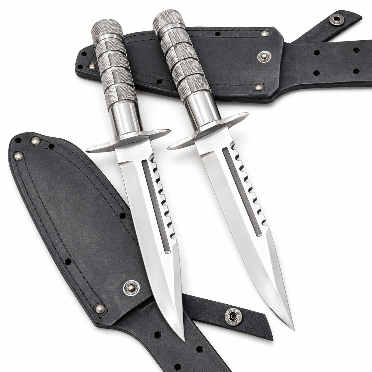 Commando Bowie Knives – D2 Tool Steel Blade With Leather Sheaths Unique Blades Runner