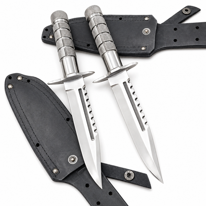 Commando Bowie Knives – D2 Tool Steel Blade With Leather Sheaths Unique Blades Runner