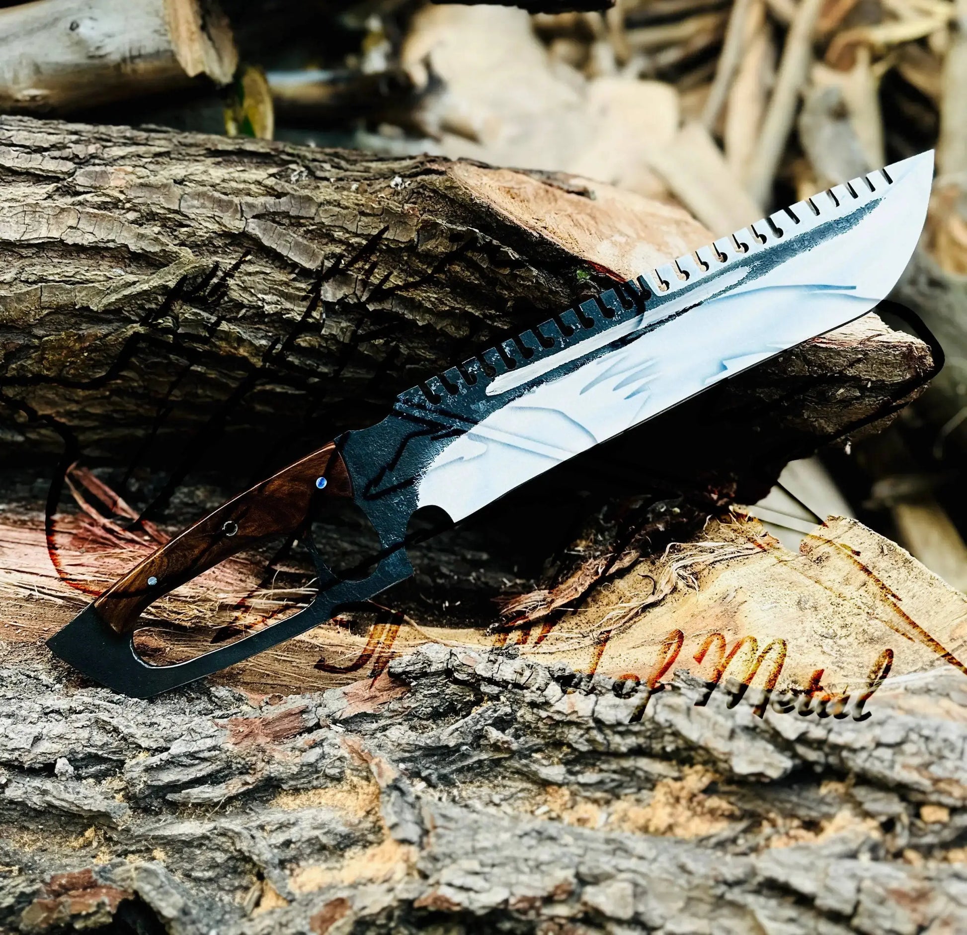 Custom High Carbon Steel Bowie Knife – Handmade Hunting Knife with Sheath Unique Blades Runner