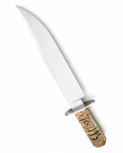Horn Handle Bowie Knife – Handmade Large Fixed Blade Unique Blades Runner