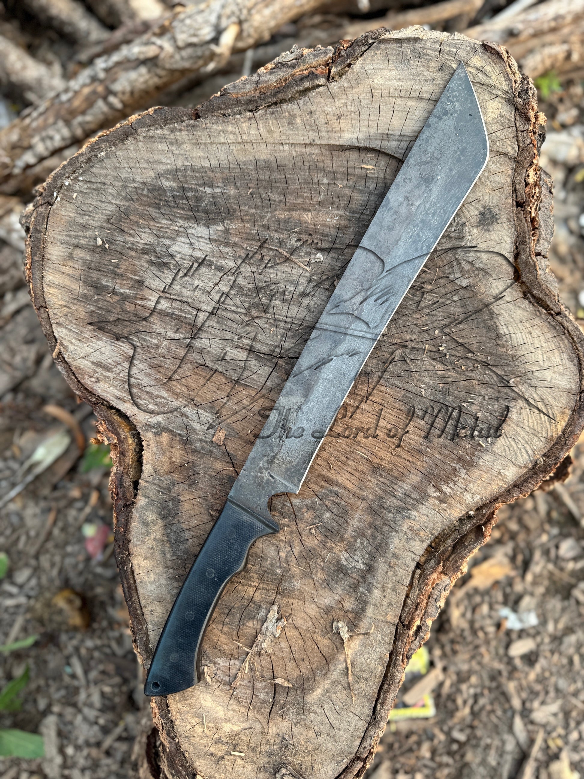 Modern Tactical Machete with Angled Tip and Full Tang Handle Unique Blades Runner