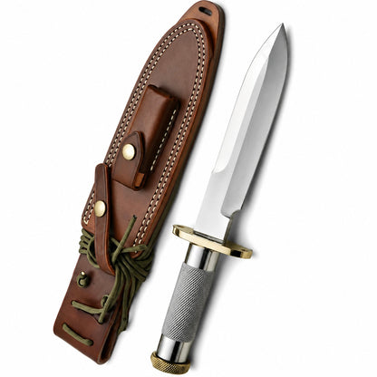 Randall Model 18 Knife – Handmade Survival Fixed Blade with Sawback Spine Unique Blades Runner