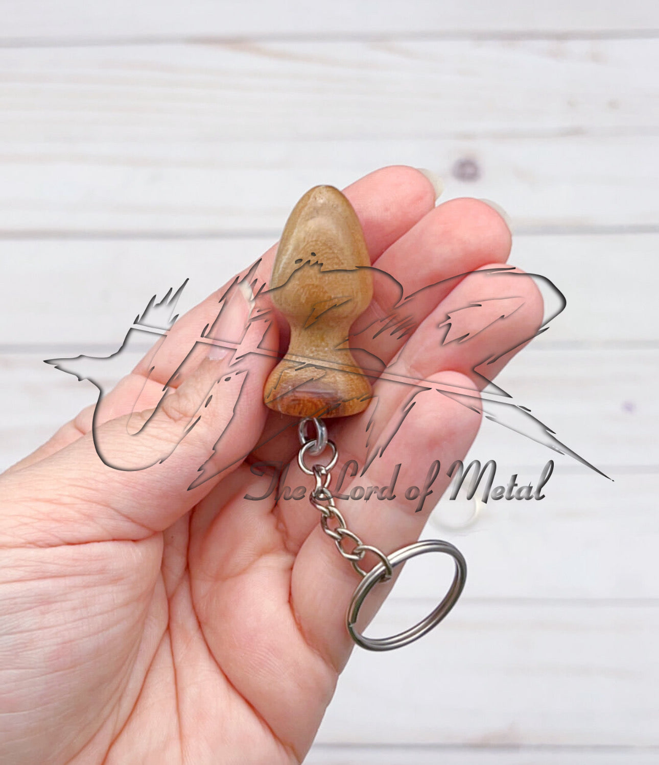 Mini Wooden Novelty Keychain - Handmade Gag Gift - Unique Plug Shape Key Ring Unique Blades Runner