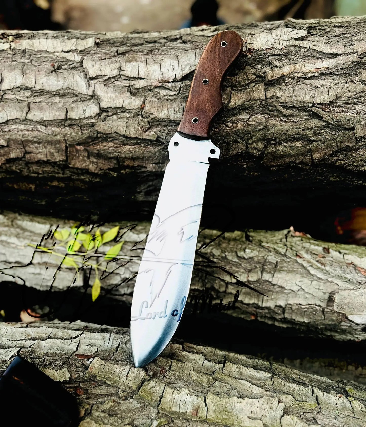 Custom Bowie Knife High Carbon Steel – Hunting Knife with Leather Sheath Unique Blades Runner