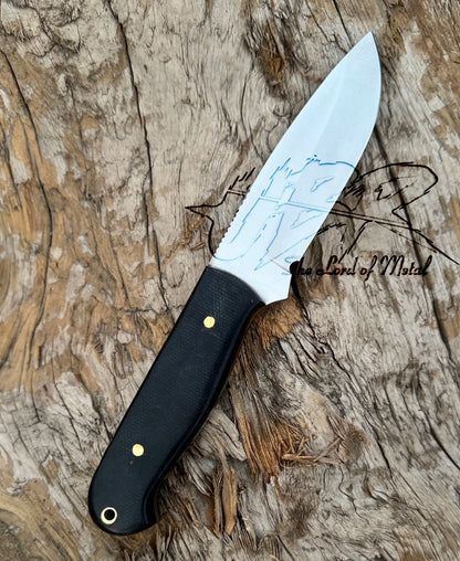 Custom Handmade Hunting Knife – Full Tang High Carbon Steel Blade with G10 Handle Unique Blades Runner