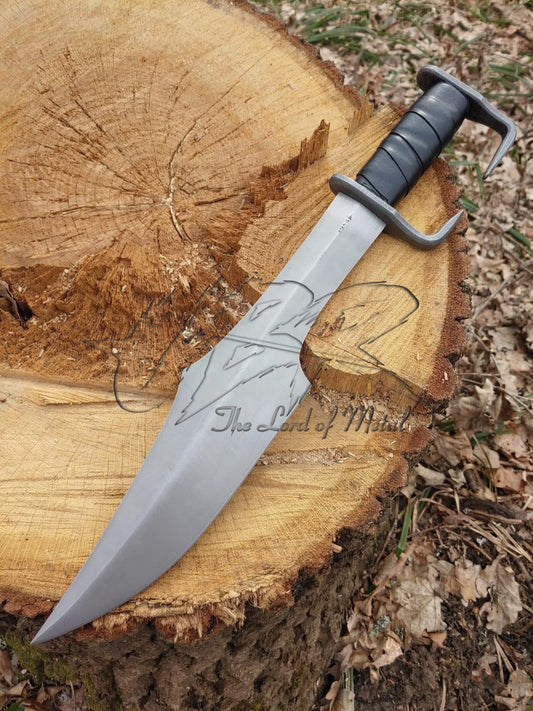 Short Spartan Sword with Leather Grip and Curved Guard Unique Blades Runner