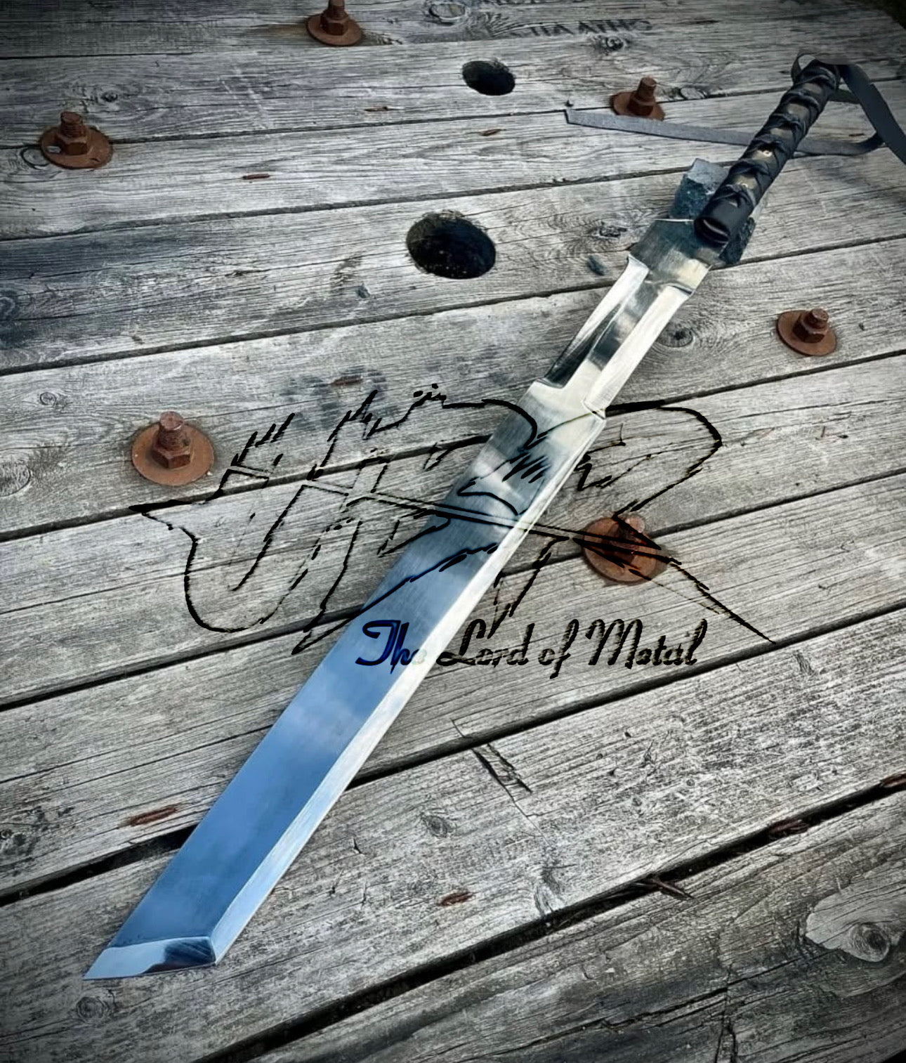 Final Fantasy Cloud Buster Sword Inspired Replica with Wrapped Handle Unique Blades Runner