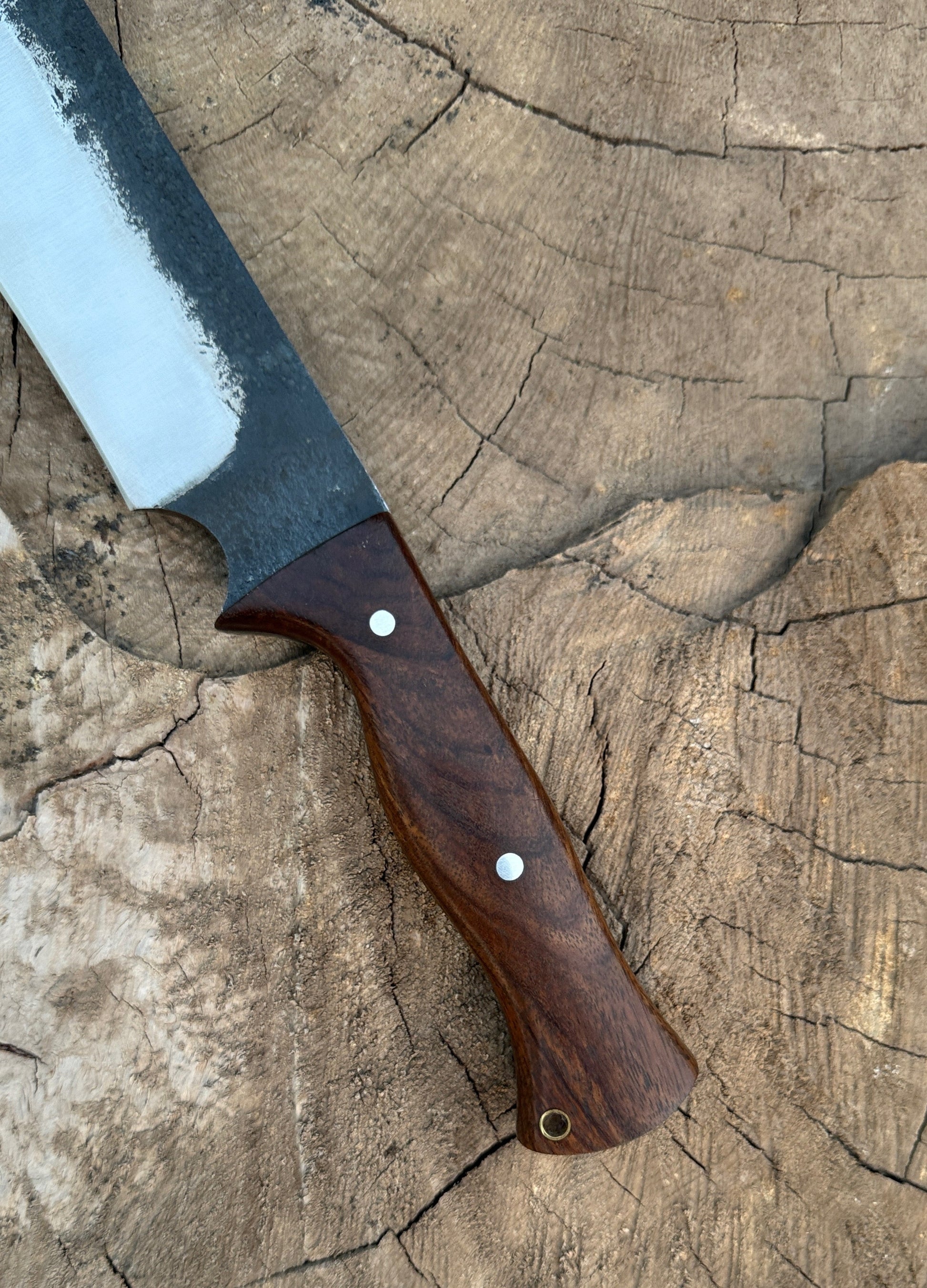 Hand Forged Bowie Knife | High Carbon Steel Hunting Knife with Wooden Handle Unique Blades Runner